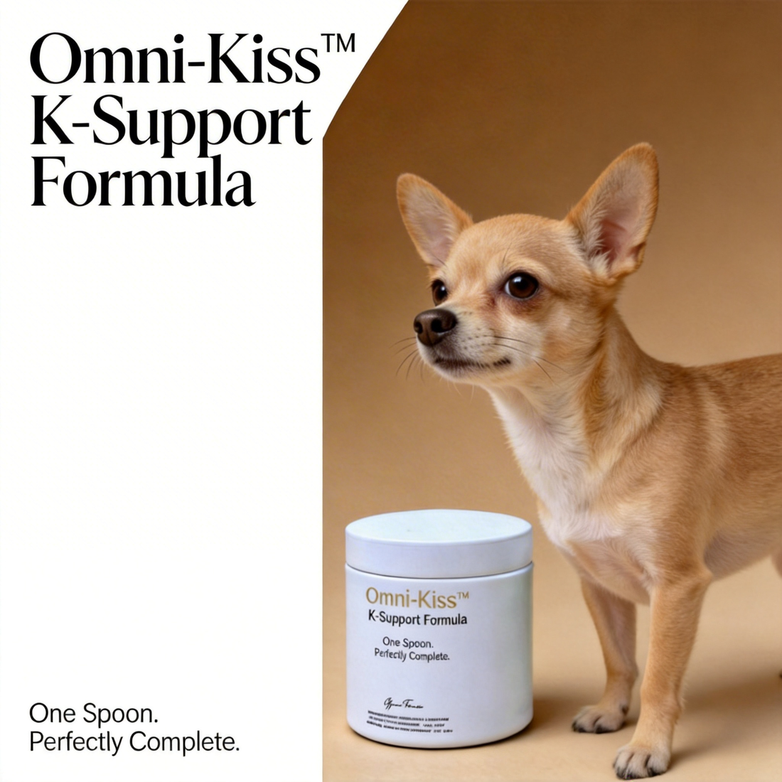 Omni-kiss™ The Complete CKD Homemade Renal Diet plan | One spoon, perfectly complete. Essential Nutrient Mix for Homemade Kidney Diet with Albion™ & DSM® Nutrients