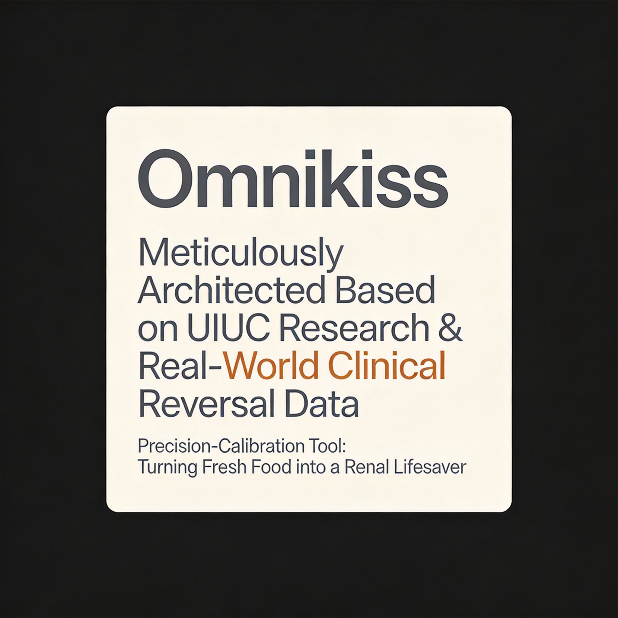 omnikiss , Dog Kidney Failure Fresh Food Supplement Born from the Fuzzywuzzycare Miracle Program clinical reversal data