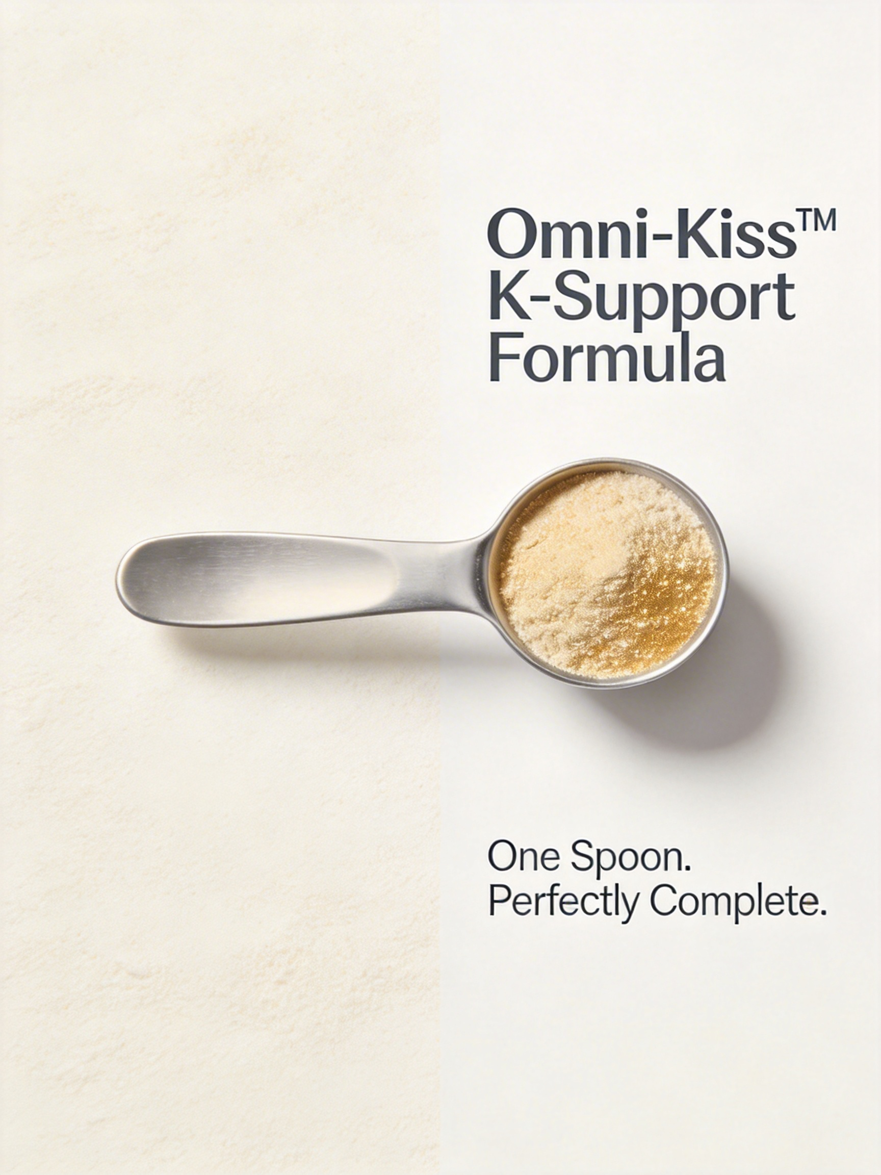 Omni-Kiss™ K-Support Formula｜腎臟鮮食・全效黃金賦活素 - One Spoon. Perfectly Complete.