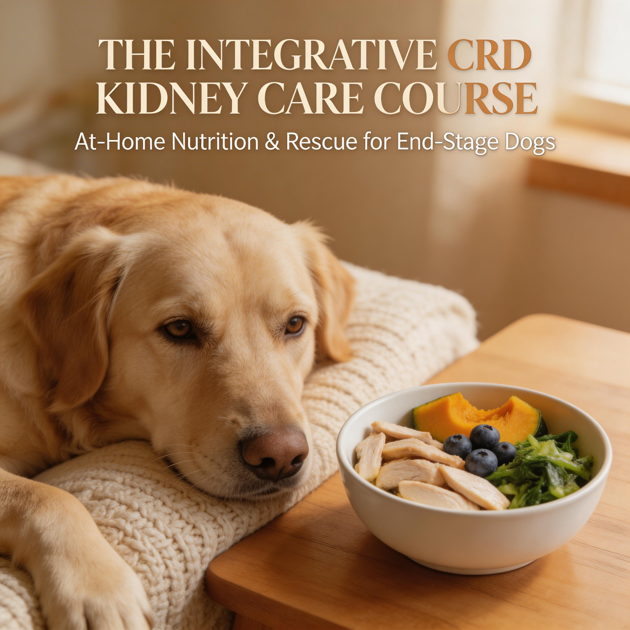 The Integrative CKD Kidney Care Course : At-Home Nutrition & Rescue for End-Stage Dogs